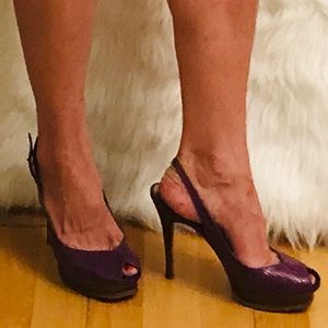 Guess purple heels